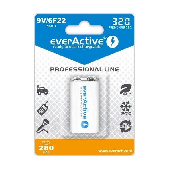 EverActive Akumulator Professional Line 9V Block 320mAh 1 szt.
