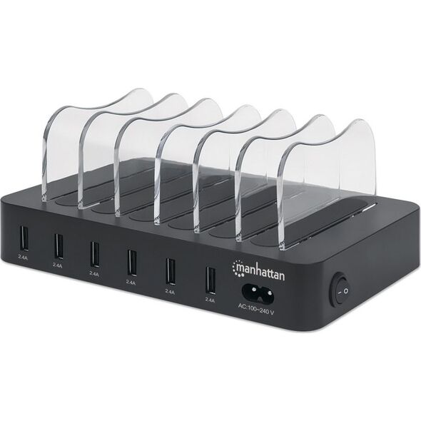 Ładowarka Manhattan 6x USB-A 2.4 A (102254)