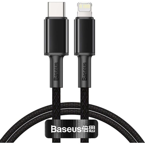 Kabel USB Baseus USB-C - Lightning 1 m Czarny (CATLGD-01)
