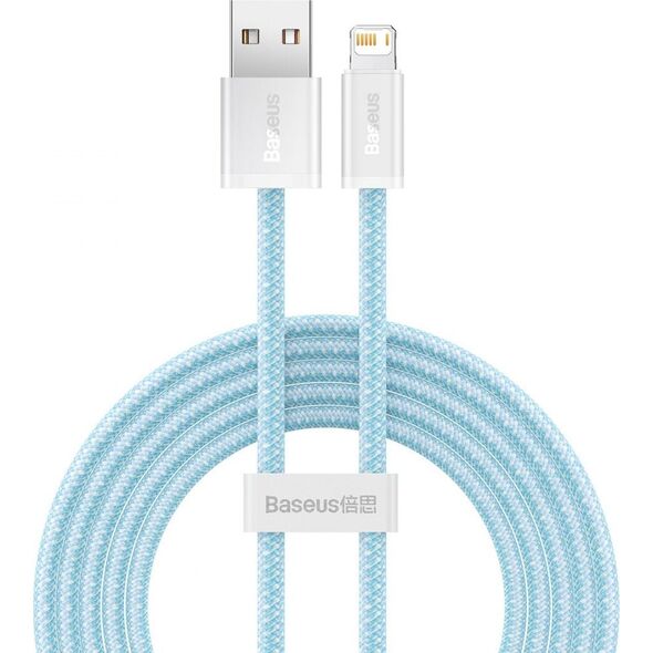 Kabel USB Baseus USB-A - Lightning 2 m Turkusowy (BSU3002BLU)