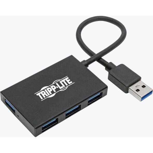 HUB USB Eaton 4-portowy, smukły, przenony koncentrator USB-A USB 3.2 Gen 1 Obudowa aluminiowa U360-004-4A-AL