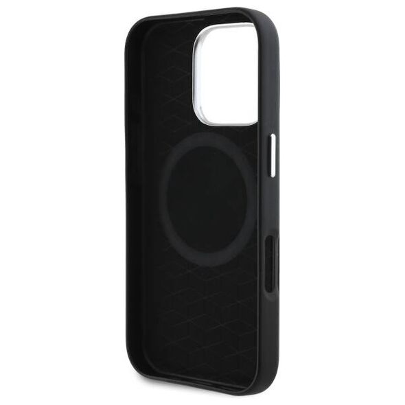 Original Case IPHONE 16 PRO BMW Hardcase M Smooth Full Wrapped Metal MagSafe (BMHMP16L23PMWK) black 3666339324582