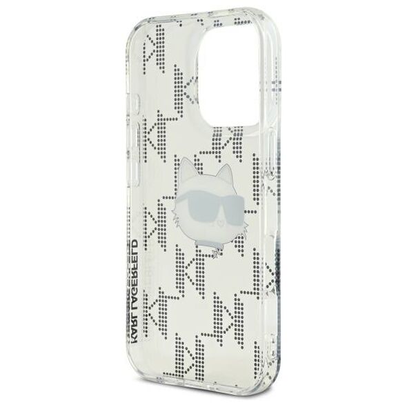 Karl Lagerfeld case for iPhone 16 Pro 6,3&quot; KLHCP16LHKLPCHT transparent Hard IML Choupette Head Electroplated 3666339319908