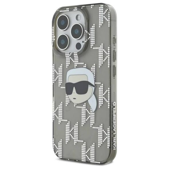 Karl Lagerfeld case for iPhone 16 Pro 6,3&quot; KLHCP16LHKLPKHK black Hard IML Karl Head Electroplated 3666339319786