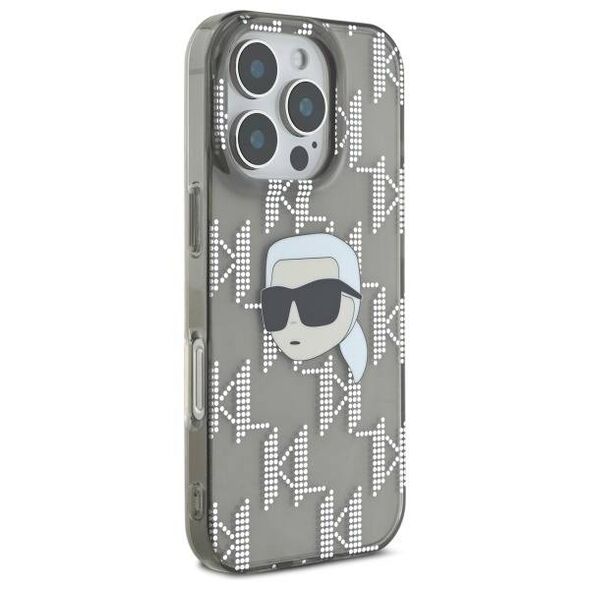 Karl Lagerfeld case for iPhone 16 Pro 6,3&quot; KLHCP16LHKLPKHK black Hard IML Karl Head Electroplated 3666339319786