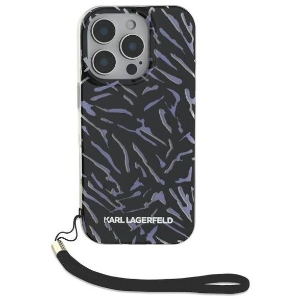 Karl Lagerfeld case for iPhone 16 Pro Max 6,9&quot; KLHCP16XHZBPKCCU Purple Hard Zebra With Cord 3666339320355