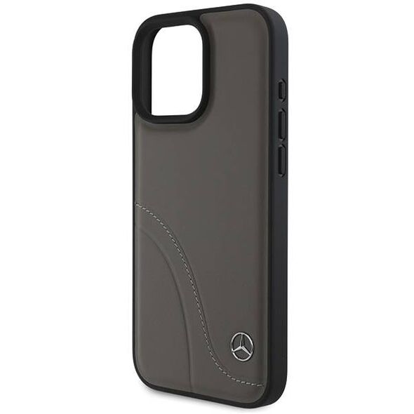 Mercedes case for iPhone 16 Pro Max 6,9&quot; MEHCP16X23RBCSB Hardcase MB Curved Stitches Leather brown 3666339312459
