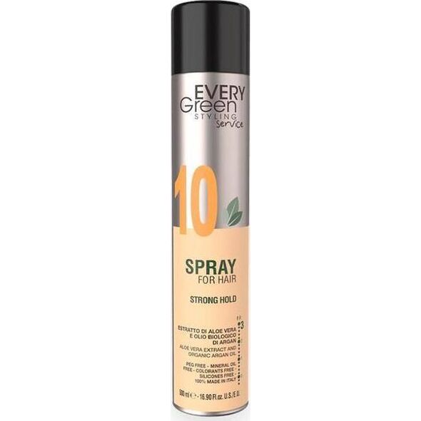 Every Green EVERY GREEN_Spray For Hair lakier do wszystkich rodzajów włosów mocno utrwalający Strong Hold 500ml