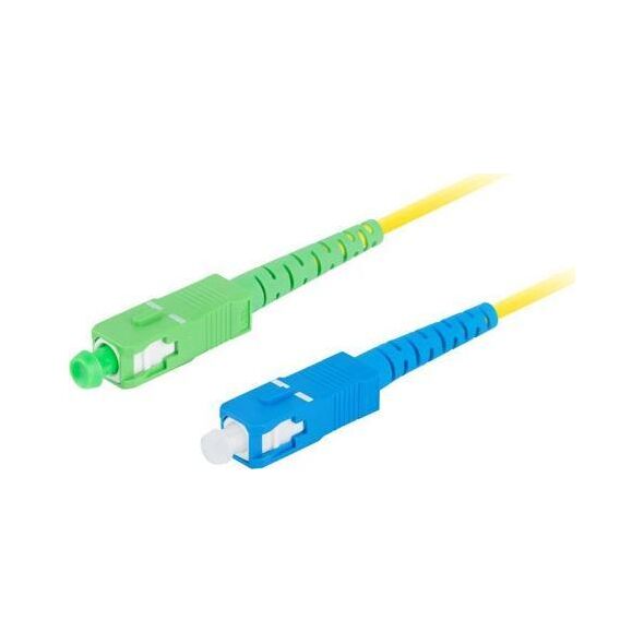 Lanberg PATCHCORD ŚWIATŁOWODOWY SM SC/APC-SC/UPC SIMPLEX 3.0MM LSZH G657A1 2M ŻÓŁTY LANBERG