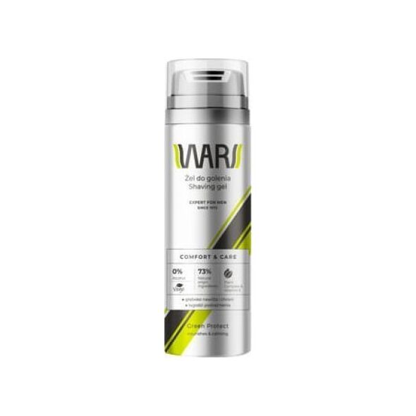 Wars WARS EXPERT FOR MEN Żel do golenia GREEN PROTECT Kompleks roślinny&Witamina E 200ml