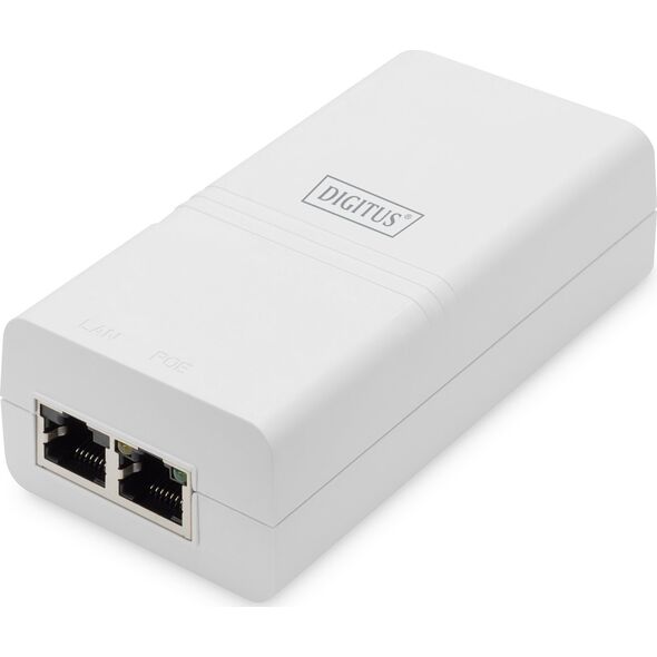 Ładowarka Digitus Zasilacz/Adapter PoE DIGITUS 802.3af max. 48V 15.4W Gigabit aktywny, biały