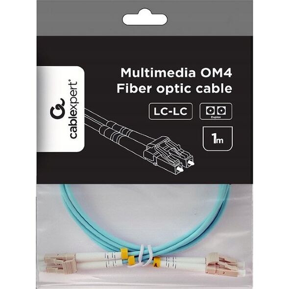 Gembird GEMBIRD patchcord światłowodowy wielomodowy duplex OM4 50/125 LC/LC 1m