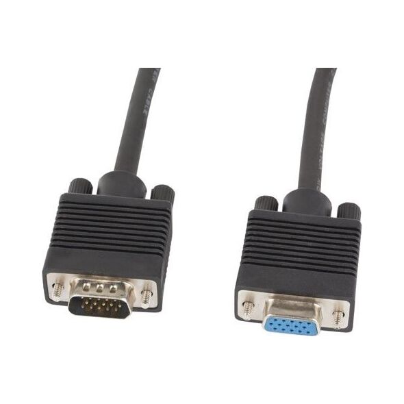 Kabel Lanberg D-Sub (VGA) - D-Sub (VGA) 1.8m czarny (CA-VGAC-10CC-0018-B+)