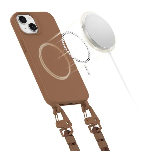 Tech-Protect Magnecklace MagSafe Apple iPhone 13 Chocolate Brown
