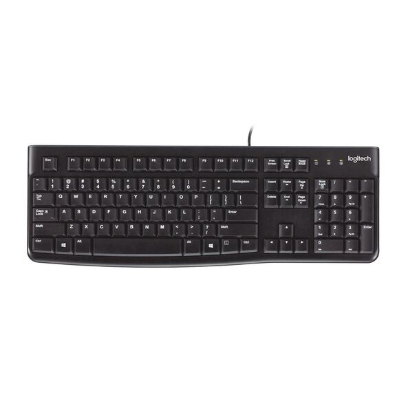 Logitech K120 USB US Black (920-002508) (LOGK120BK) έως 12 άτοκες Δόσεις