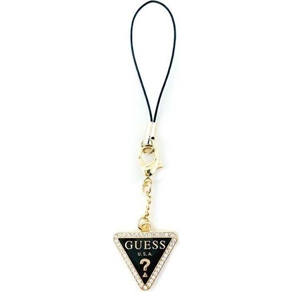 Guess Guess zawieszka GUCPMTDCK Phone Strap Triangle Diamond Charm with Rhinestones