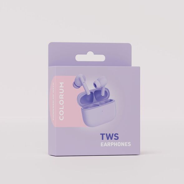 COLORUM TWS Bluetooth earphones CTWS-09 xLavenda 5907457718708