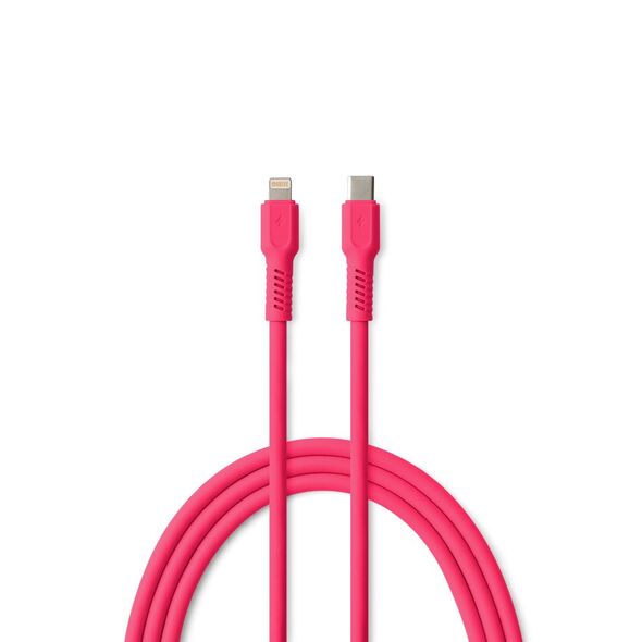 COLORUM cable USB-C - Lightning 1,8m 2,4A CK12-CL-02 xMagenta 5907457718470