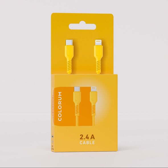 COLORUM cable USB-A - USB-C 1,8m 3A CK60-AC-14 x Peach Fuzz 5907457731158