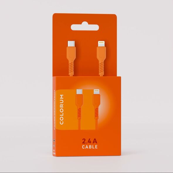 COLORUM cable USB-A - USB-C 1,8m 3A CK60-AC-14 x Peach Fuzz 5907457731158