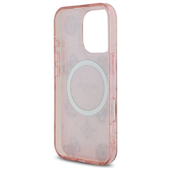 Original Case IPHONE 16 PRO Guess Hardcase IML Peony On 4G Background MagSafe (GUHMP16LH4PYEEP) pink 3666339300371