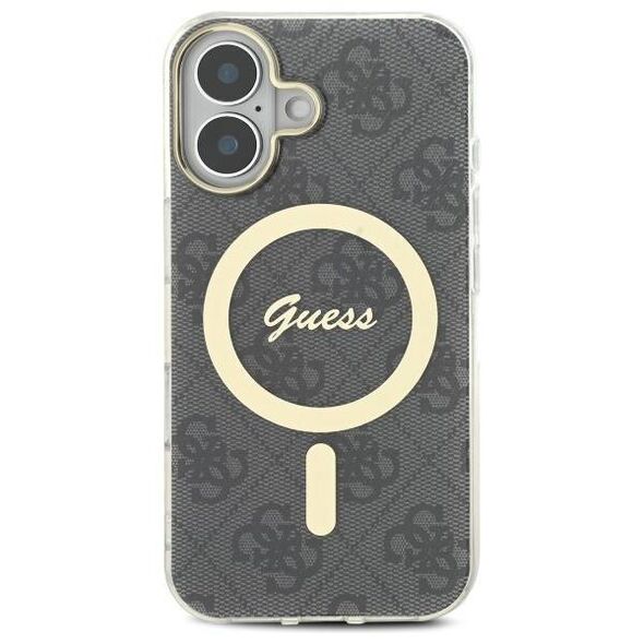 Original Case IPHONE 16 PLUS Guess Hardcase IML 4G MagSafe (GUHMP16MH4STK) black 3666339341978