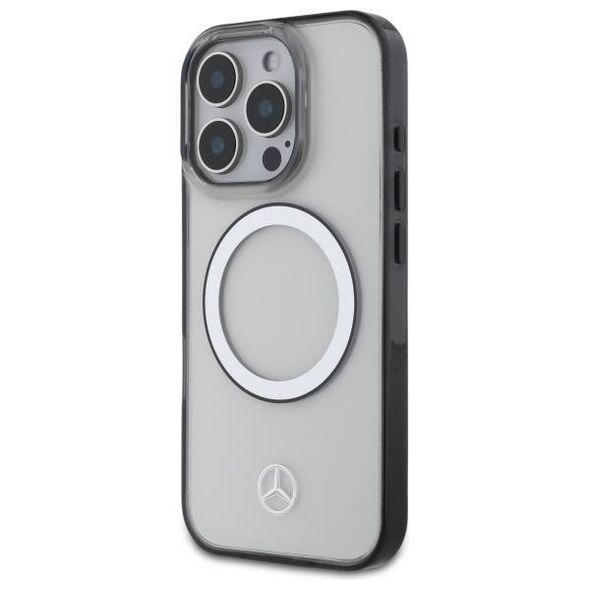 Original Case IPHONE 16 PRO Mercedes Hardcase Printed Logo MagSafe (MEHMP16L23HUOKC) transparent 3666339326067