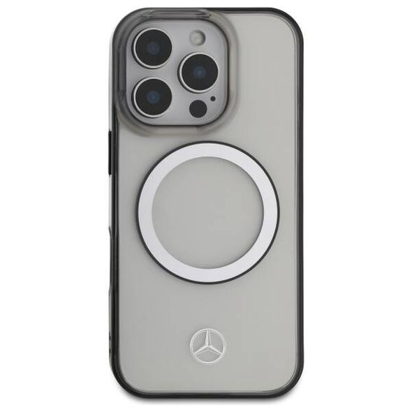 Original Case IPHONE 16 PRO Mercedes Hardcase Printed Logo MagSafe (MEHMP16L23HUOKC) transparent 3666339326067