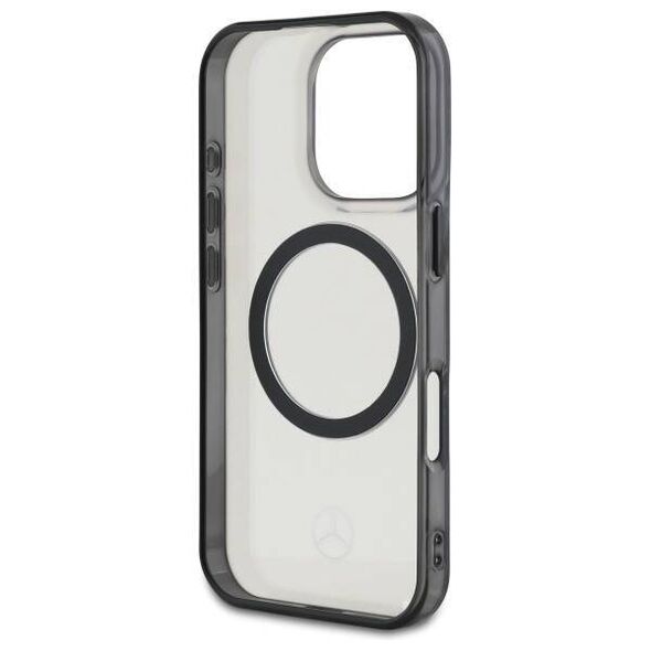 Original Case IPHONE 16 PRO Mercedes Hardcase Printed Logo MagSafe (MEHMP16L23HUOKC) transparent 3666339326067