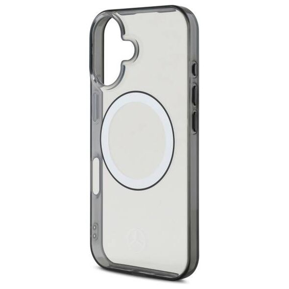 Original Case IPHONE 16 Mercedes Hardcase Printed Logo MagSafe (MEHMP16S23HUOKC) transparent 3666339326043