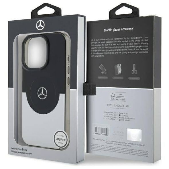 Original Case IPHONE 16 PRO MAX Mercedes Hardcase Double Layer BiColor MagSafe (MEHMP16X23HBIGK) black 3666339326432
