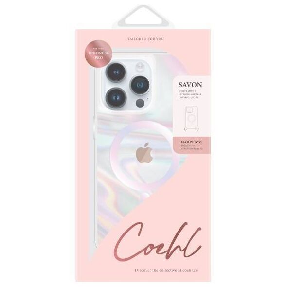 Case IPHONE 16 PRO UNIQ Coehl Savon Magnetic Charging Bubble Prism transparent 8886463690505