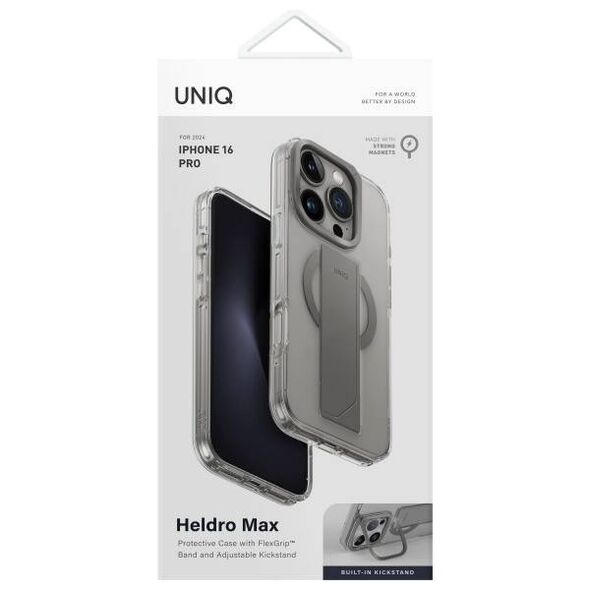 Case IPHONE 16 PRO UNIQ Heldro Max Magclick Charging Clear Lucent transparent 8886463689776