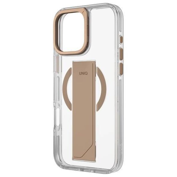 Case IPHONE 16 PRO UNIQ Heldro Max Magclick Charging Taupe gold 8886463689790