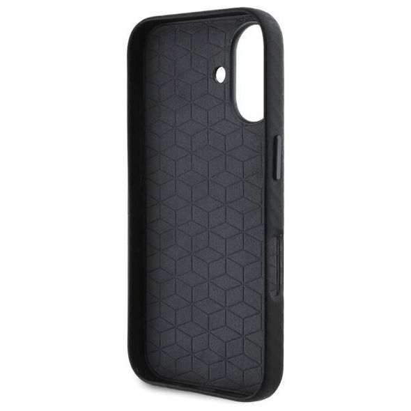Original Case IPHONE 16 BMW Hardcase Carbon Wrapped Metal (BMHCP16S23PUFWC) black 3666339312145