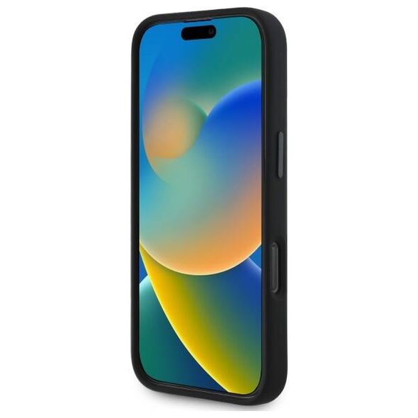 Original Case IPHONE 16 PRO BMW Hardcase Silicone Hexagon Blue Line MagSafe (BMHMP16L23SHEB) black 3666339324865
