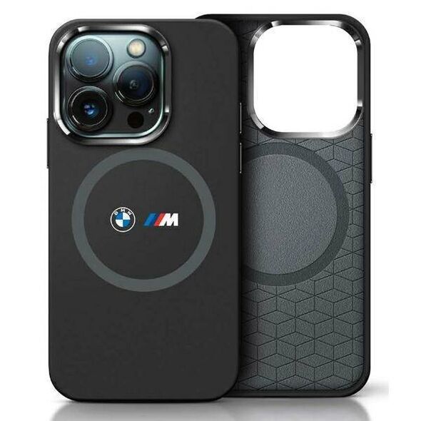 Original Case IPHONE 16 BMW Hardcase M Silicone Printed Ring MagSafe (BMHMP16S23SROK) black 3666339325169