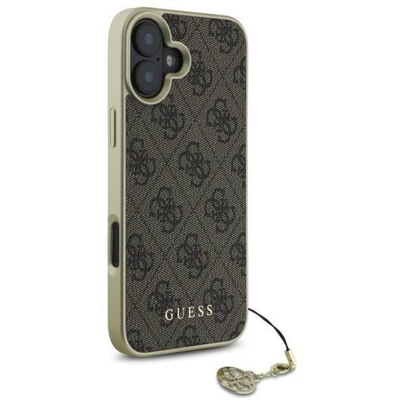 Original Case IPHONE 16 PLUS Guess Hardcase 4G Charms Collection (GUHCP16MGF4GBR) brown 3666339345938