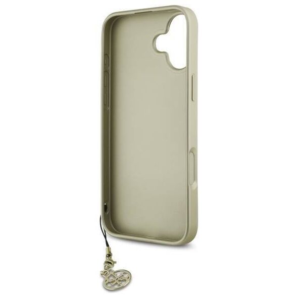 Original Case IPHONE 16 PLUS Guess Hardcase 4G Charms Collection (GUHCP16MGF4GBR) brown 3666339345938
