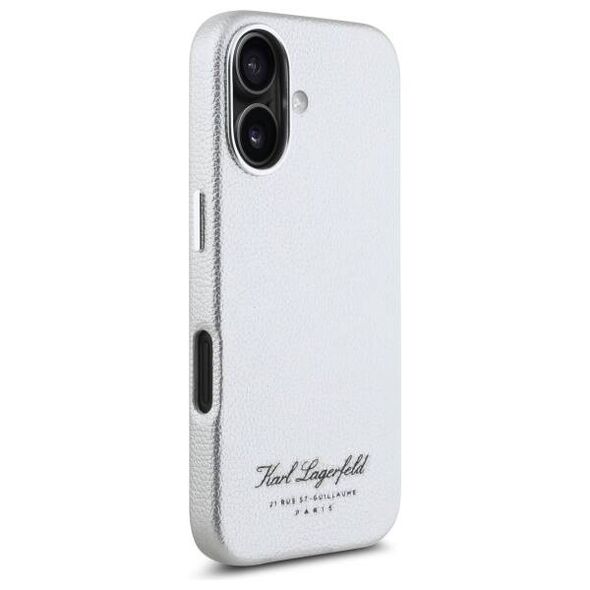 Original Case IPHONE 16 Karl Lagerfeld Hardcase Hotel RSG (KLHCP16SPGWCMKHG) gray 3666339319489