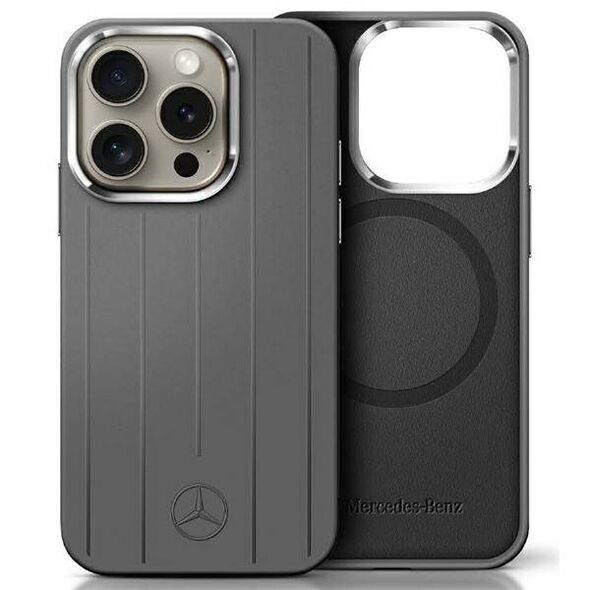 Original Case IPHONE 16 PRO MAX Mercedes Hardcase Silicone Vertical Tonal Stripes MagSafe (MEHMP16X23SUVSA) 3666339327118