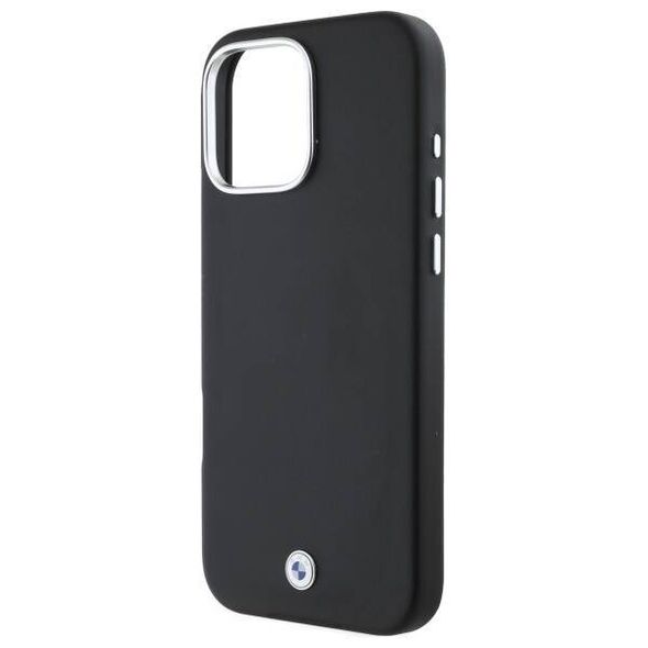 Original Case IPHONE 16 PRO BMW Hardcase Signature Full Wrapped Metal MagSafe (BMHMP16L23PUFWK) black 3666339323660
