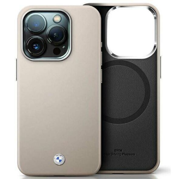 Original Case IPHONE 16 PRO MAX BMW Hardcase Signature Full Wrapped Metal MagSafe (BMHMP16X23PUFWG) gray 3666339323639