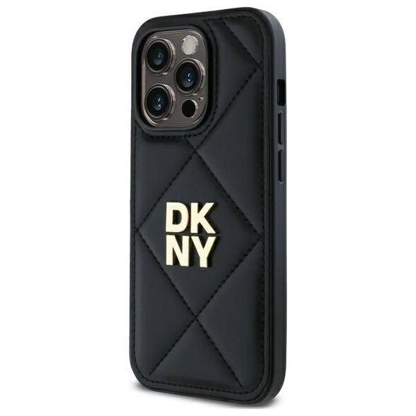 Original Case IPHONE 14 PRO MAX DKNY Quilted Stack Logo (DKHCP14XPQDSLK) black 3666339260941