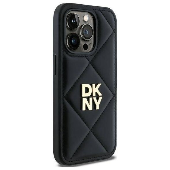 Original Case IPHONE 14 PRO MAX DKNY Quilted Stack Logo (DKHCP14XPQDSLK) black 3666339260941