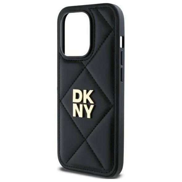Original Case IPHONE 14 PRO MAX DKNY Quilted Stack Logo (DKHCP14XPQDSLK) black 3666339260941