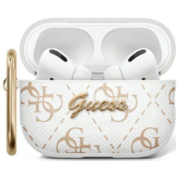Case APPLE AIRPODS PRO 2 Guess Cover Hook (GUAP2PG4GPH) white 3666339310646