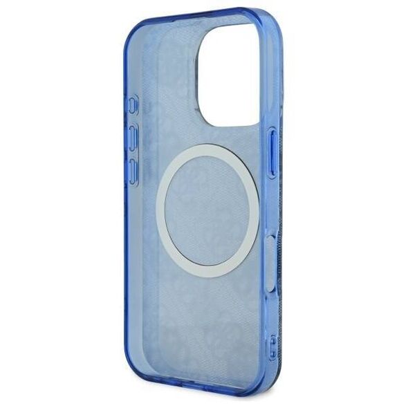 Original Case IPHONE 16 PRO MAX Guess Hardcase IML Peony On 4G Background MagSafe (GUHMP16XH4PYEEB) blue 3666339300234