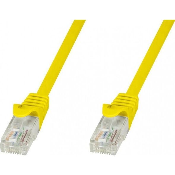 Techly Techly Patch cord Cat5e UTP 1,5m żółty CCA