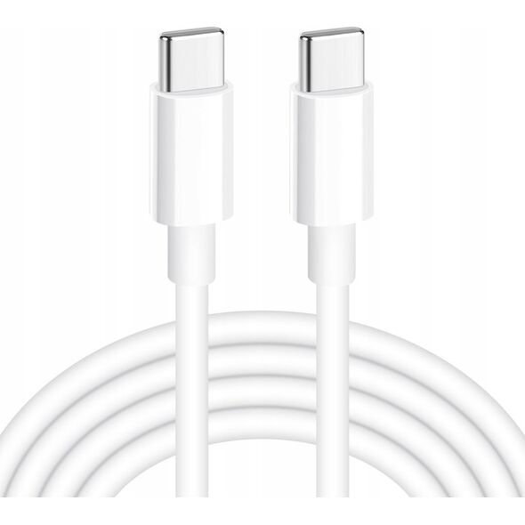 Kabel USB iBOX USB-C - USB-C 1 m Biały (IKUTCS1W)
